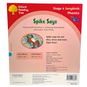 Read with Oxford: Julia Donaldson's Songbirds: Spike Says (Stage 4)