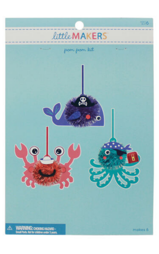 Little Makers Pom Pom Kit: Sea Life Tinsel