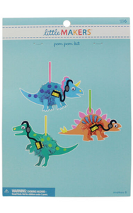 Little Makers Pom Pom Kit: Jammin' Dinosaurs