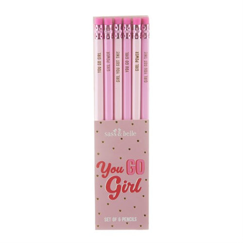 Sass & Belle - Girl Power (Set of 6 Pencils)