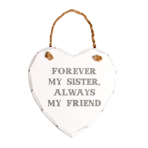 Sass & Belle - Forever My Sister Heart Plaque