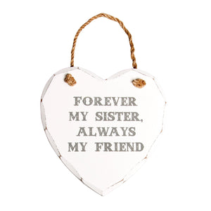 Sass & Belle - Forever My Sister Heart Plaque