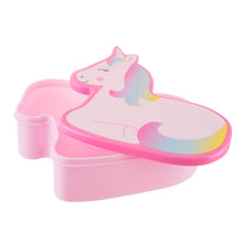 Load image into Gallery viewer, Sass &amp; Belle - Rainbow Unicorn Shaped Lunch Box