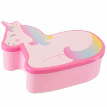 Load image into Gallery viewer, Sass &amp; Belle - Rainbow Unicorn Shaped Lunch Box