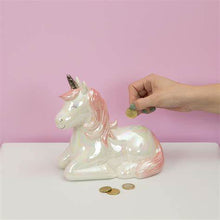 Load image into Gallery viewer, Sass &amp; Belle - Rainbow Unicorn Money Bank