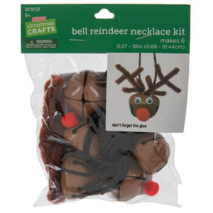Bell Reindeer Necklace Kit (Makes 6 necklaces)