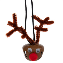 Load image into Gallery viewer, Bell Reindeer Necklace Kit (Makes 6 necklaces)