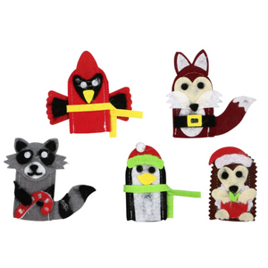 Crafter's Square Felt Finger Puppet Kits (5 Characters in each)
