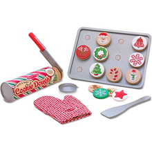 Load image into Gallery viewer, Melissa &amp; Doug Slice and Bake Wooden Christmas Cookie Play Food Set
