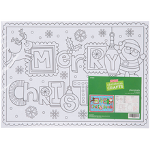 Load image into Gallery viewer, Merry Christmas Activity Placemats (Set of 12)