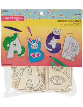 Load image into Gallery viewer, Wooden Animal Alphabet Set (26 Count)