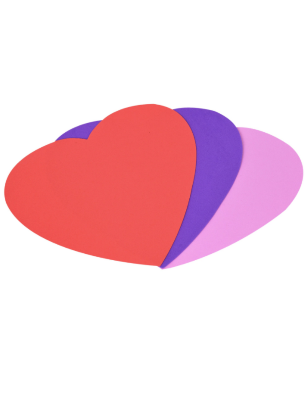 Large Coloured Foam Heart Shapes (12-ct. Packs)