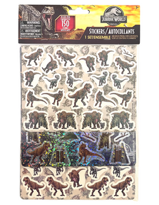 Jurassic World Stickers: Over 150 Matte, Glitter, and Shiny Stickers!