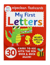 Load image into Gallery viewer, Look &amp; Learn Wipeclean Flashcards: My First Letters