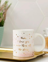 Load image into Gallery viewer, Sass &amp; Belle: Scattered Stars Mum Love You More Mug