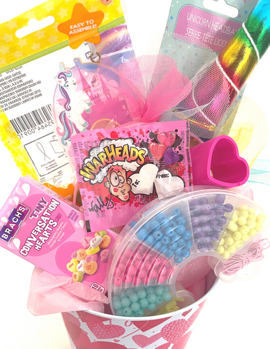 Valentine's Gift: Magical Unicorn Valentine's Day Basket