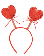 Load image into Gallery viewer, Valentine Heart Bopper Headbands