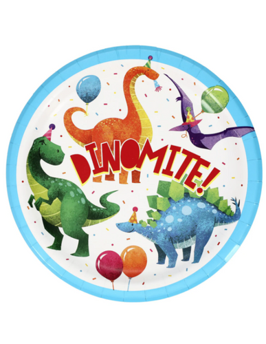 Dinosaur Party 9-in. Paper Plates, 16-ct. Pack
