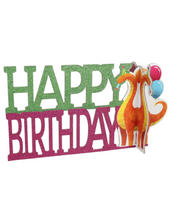 Load image into Gallery viewer, Dinosaur Themed Happy Birthday Banners, 5.5x13.6-in.