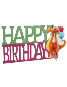 Dinosaur Themed Happy Birthday Banners, 5.5x13.6-in.