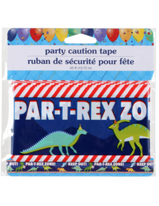 Happy Birthday Non-Adhesive Dinosaur Caution Tape, 45-ft.