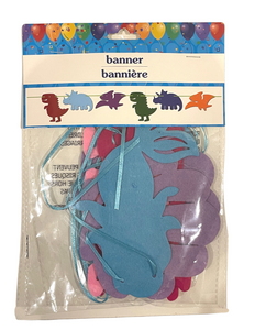 Happy Birthday Dinosaur Felt Banner