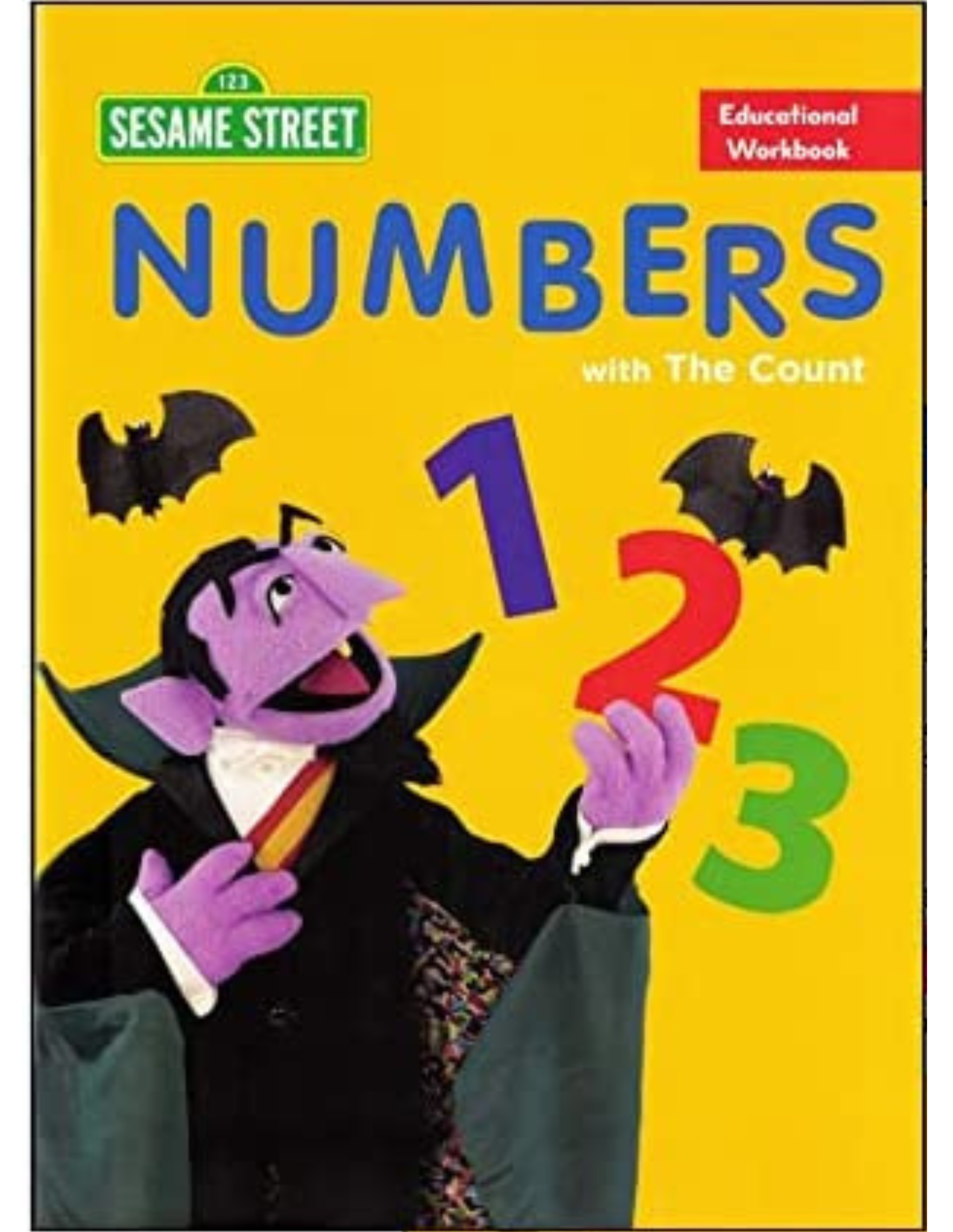 Books　Sesame　Educational　Workbook　Numbers　Street:　Balloon　–　Red