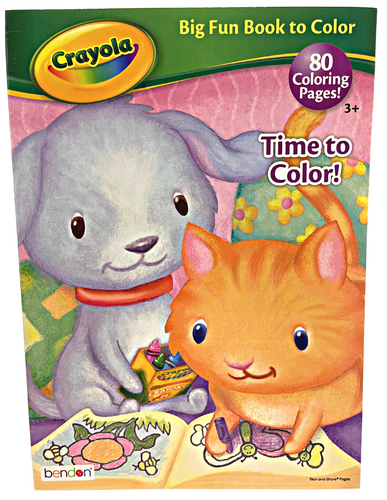 Crayola Big Fun Book to Color: Time to Color! (With 80 coloring pages and crayons)