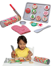 Load image into Gallery viewer, Melissa &amp; Doug Slice and Bake Wooden Christmas Cookie Play Food Set