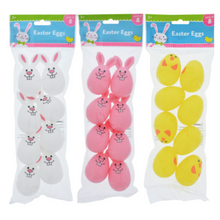 Load image into Gallery viewer, Character-Shaped Fillable Plastic Easter Eggs, 8-ct. Packs