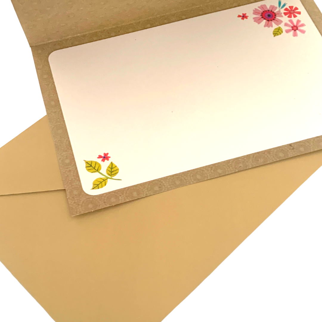 Hallmark: Thinking of You - Glittery Flowers & Friends (Blank Inside)