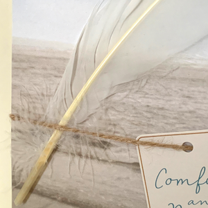 Hallmark: Sympathy for Loss - Comfort and Peace white feather