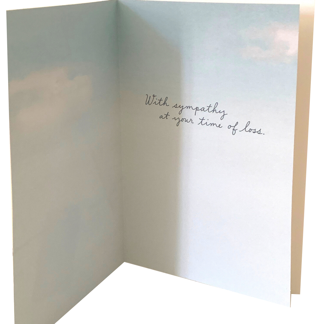 Hallmark: Sympathy for Loss - Comfort and Peace white feather