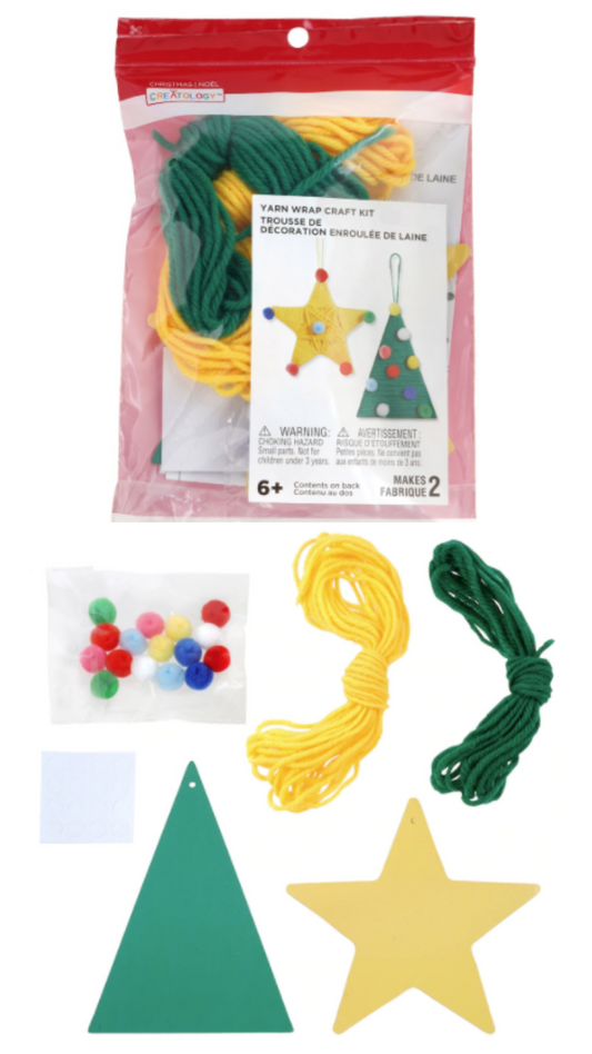 Star & Tree Yarn Wrap Craft Kit by Creatology™