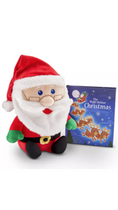 The Night Before Christmas Santa Plush and Book Bundle