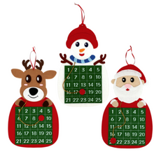 Load image into Gallery viewer, Christmas Holiday Themed Felt Advent Calendar: Snowman