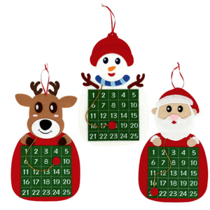 Christmas Holiday Themed Felt Advent Calendar: Snowman