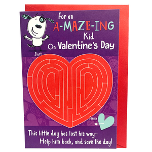 Hallmark: For an A-MAZE-ING Kid on Valentine's Day Card