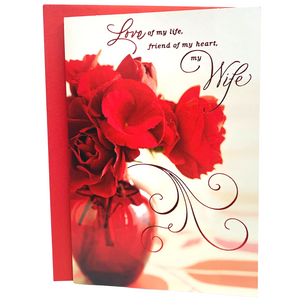 Hallmark: Love of my life, friend of my heart, my Wife Valentine's Day card