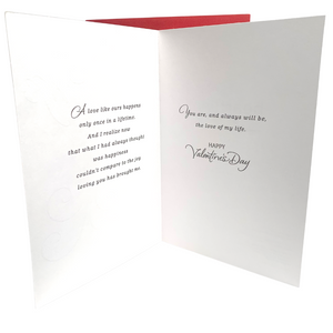 Hallmark: Love of my life, friend of my heart, my Wife Valentine's Day card