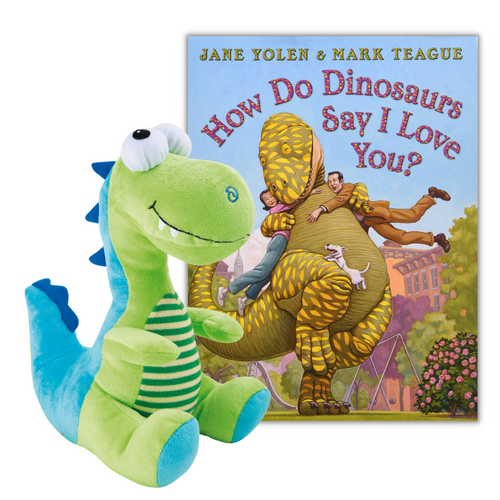 Gift Pack: How Do Dinosaurs Say I Love You? Stuffed Toy and Book