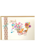 Load image into Gallery viewer, Hallmark: Thinking of You - Glittery Flowers &amp; Friends (Blank Inside)