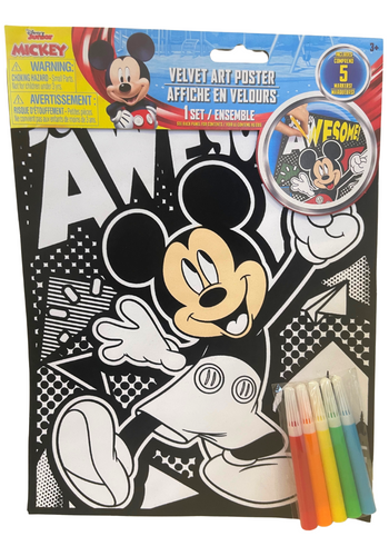 Disney Junior Mickey: Velvet Art Poster (Awesome!)