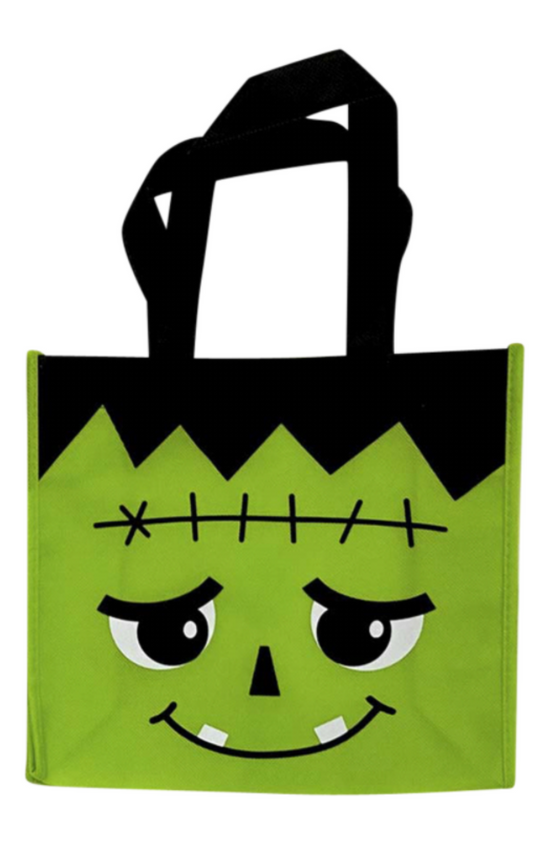 Frankenstein Halloween Shortie Fabric Treat Bag
