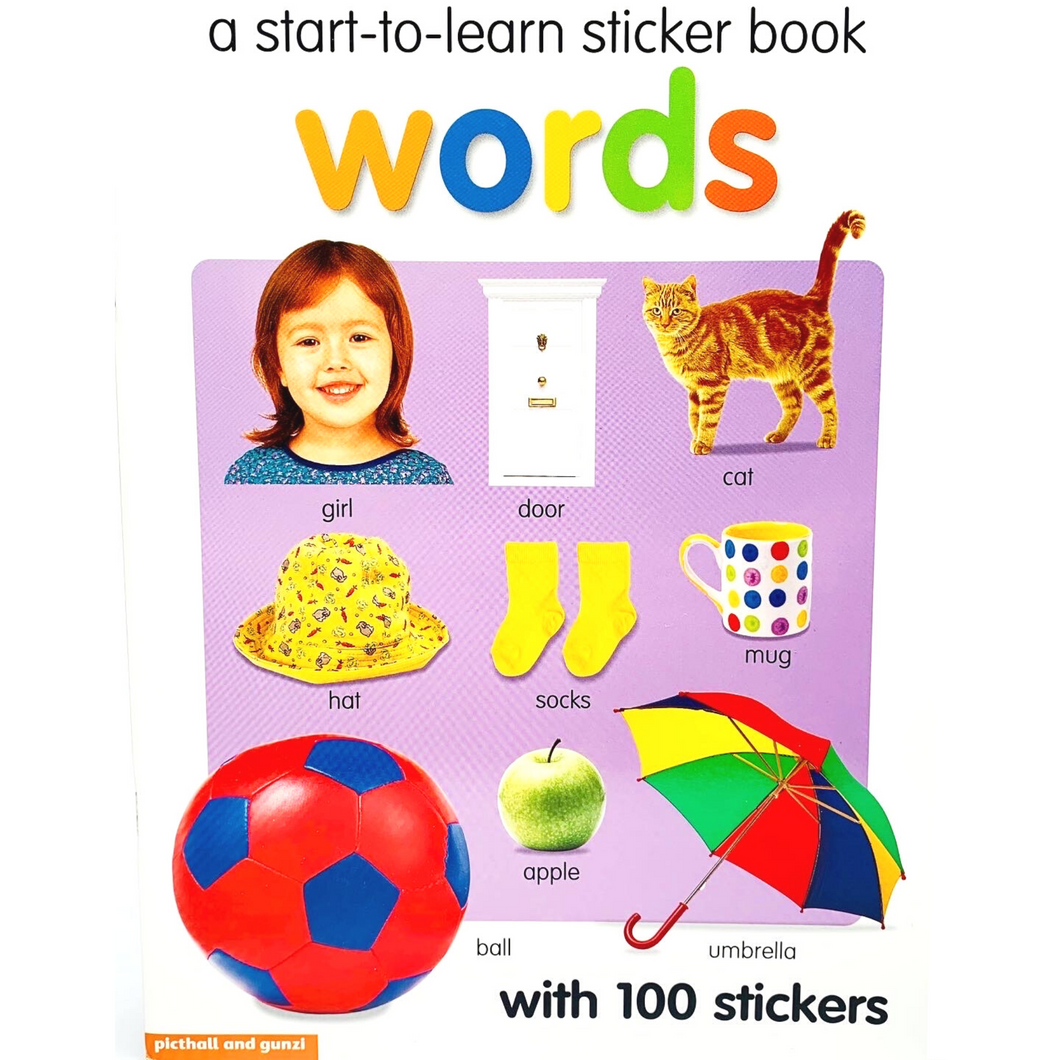 A Start-to-learn Sticker Book: Words