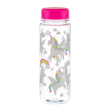 Load image into Gallery viewer, Sass &amp; Belle - Rainbow Unicorn Clear Water Bottle