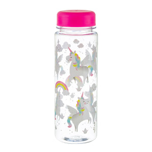 Sass & Belle - Rainbow Unicorn Clear Water Bottle