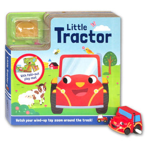 Little Tractor: Read & Play with Fold-Out Play Mat and Wind-Up Toy