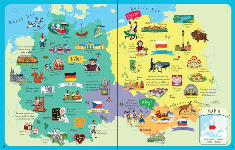 Europe Atlas and Jigsaw Puzzle