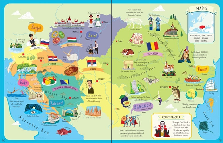 Europe Atlas and Jigsaw Puzzle